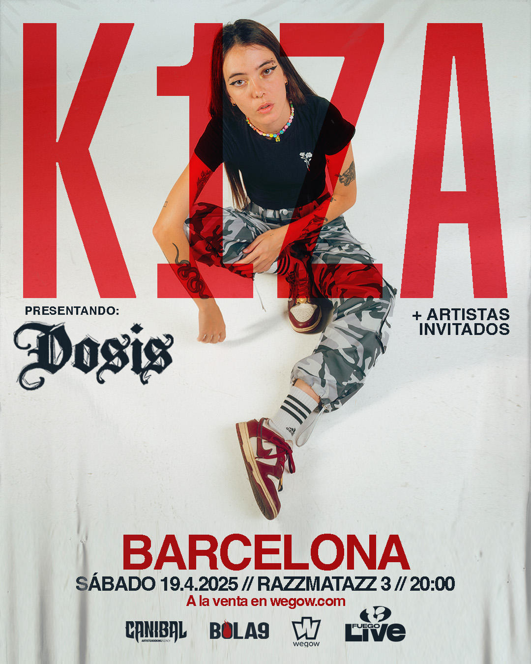 Fotografía promocional de Concierto de K1ZA en Barcelona | Presentación DOSIS