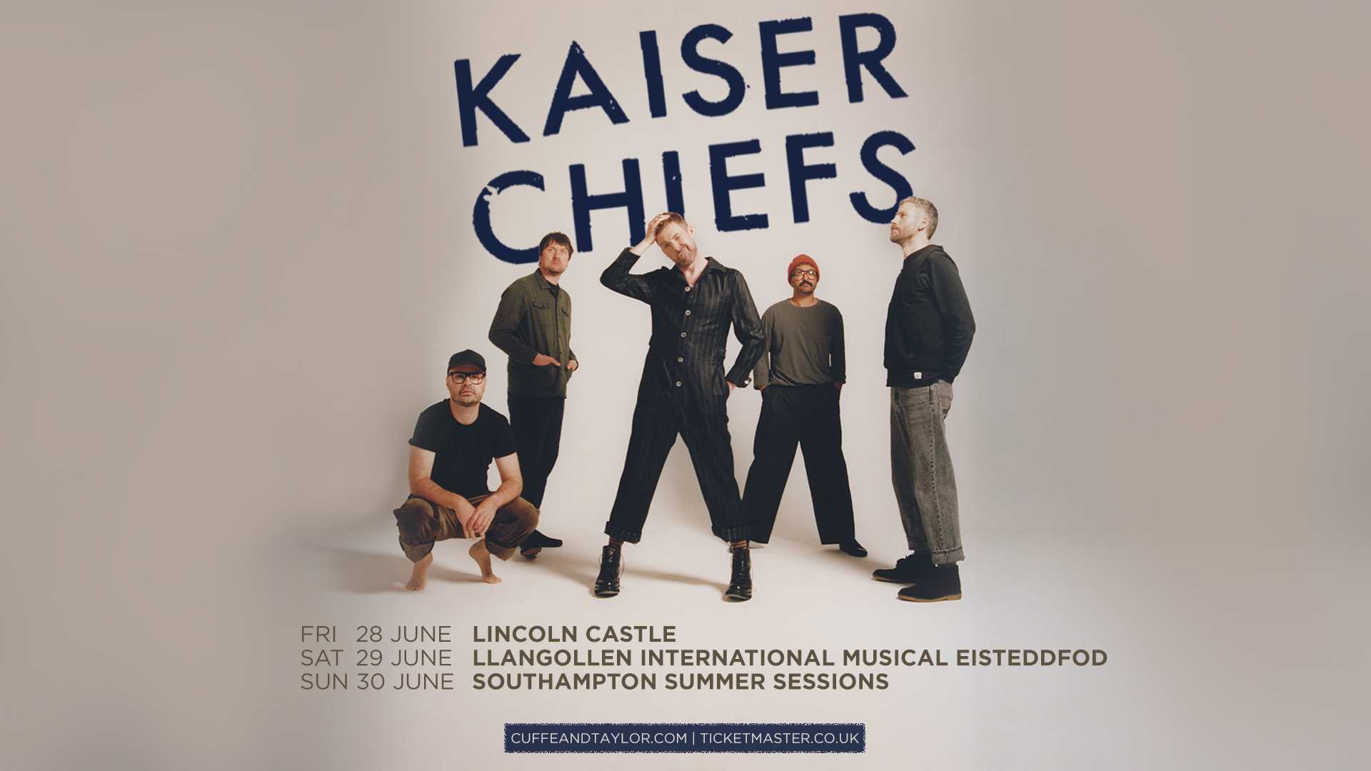 Fotografía promocional de Concierto de Kaiser Chiefs en Llangollen