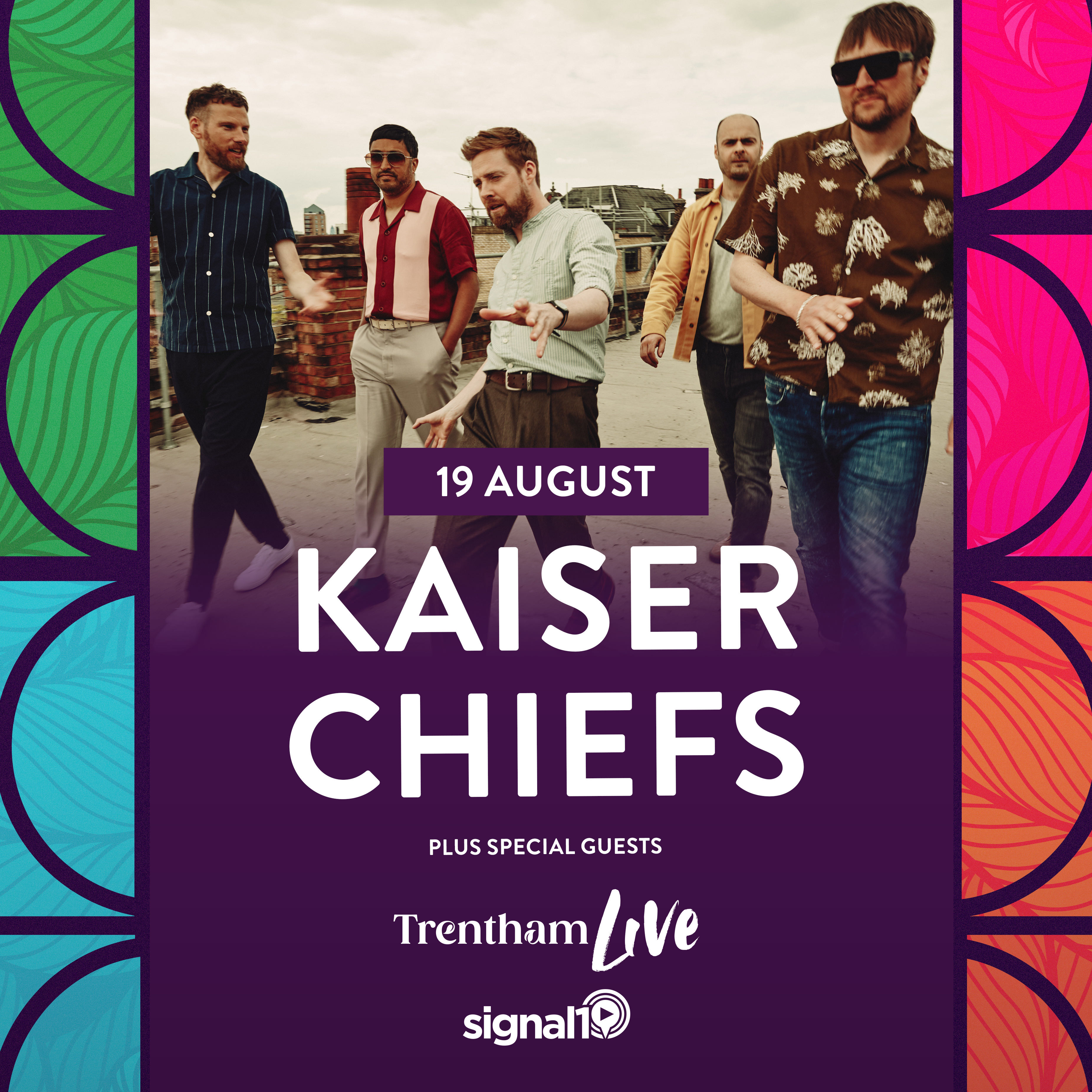 Fotografía promocional de Concierto de Kaiser Chiefs en Stoke-on-Trent | Trentham Live 2023