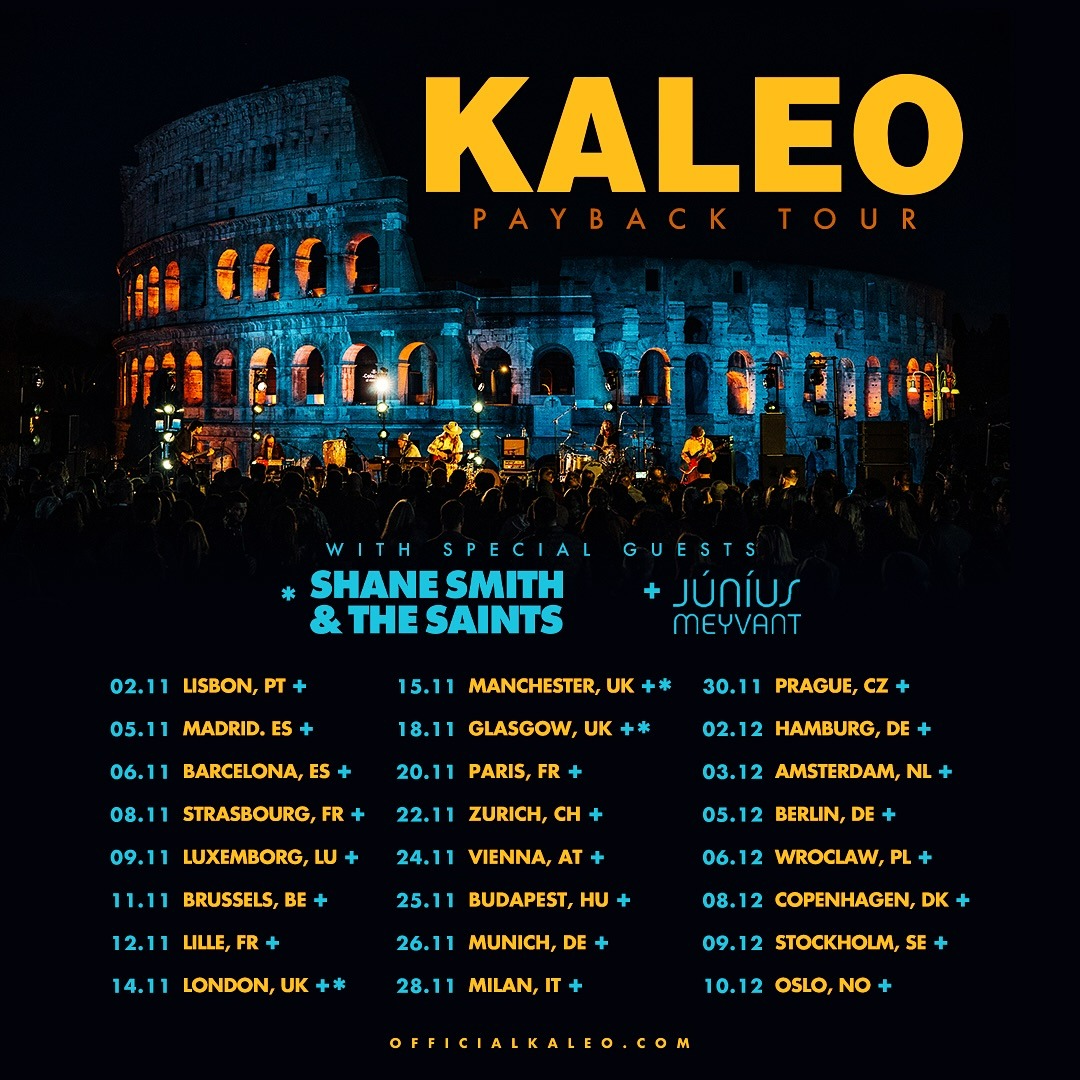 Fotografía promocional de Concierto de KALEO en Manchester