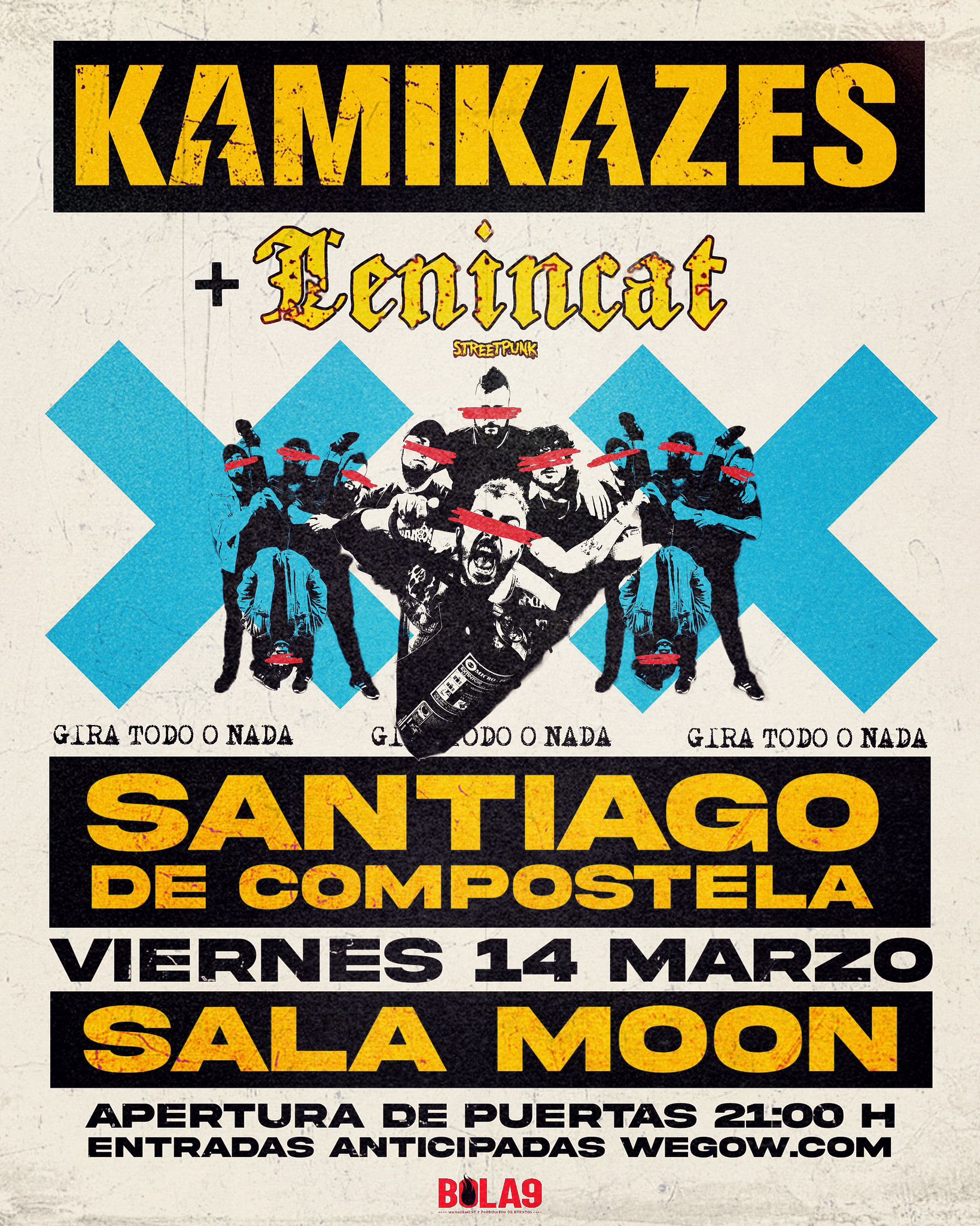 Fotografía promocional de Concierto de Kamikazes + Lenincat en Santiago