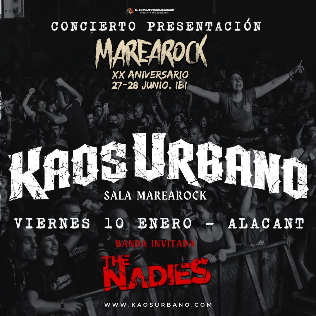 Fotografía promocional de Concierto de Kaos Urbano en Alicante