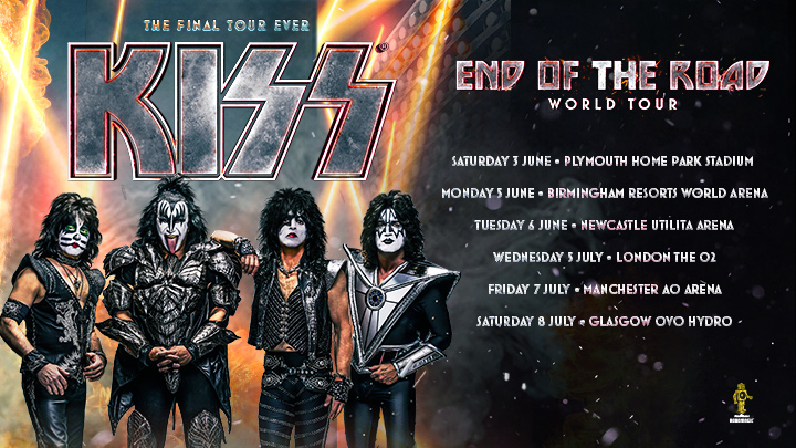Fotografía promocional de Concierto de Kiss en Birmingham | End of the Road World Tour