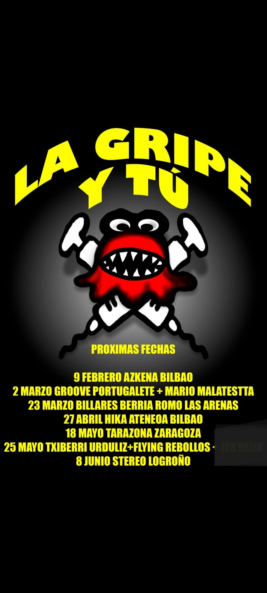 Fotografía promocional de Concierto de LA GRIPE y TU en Logroño