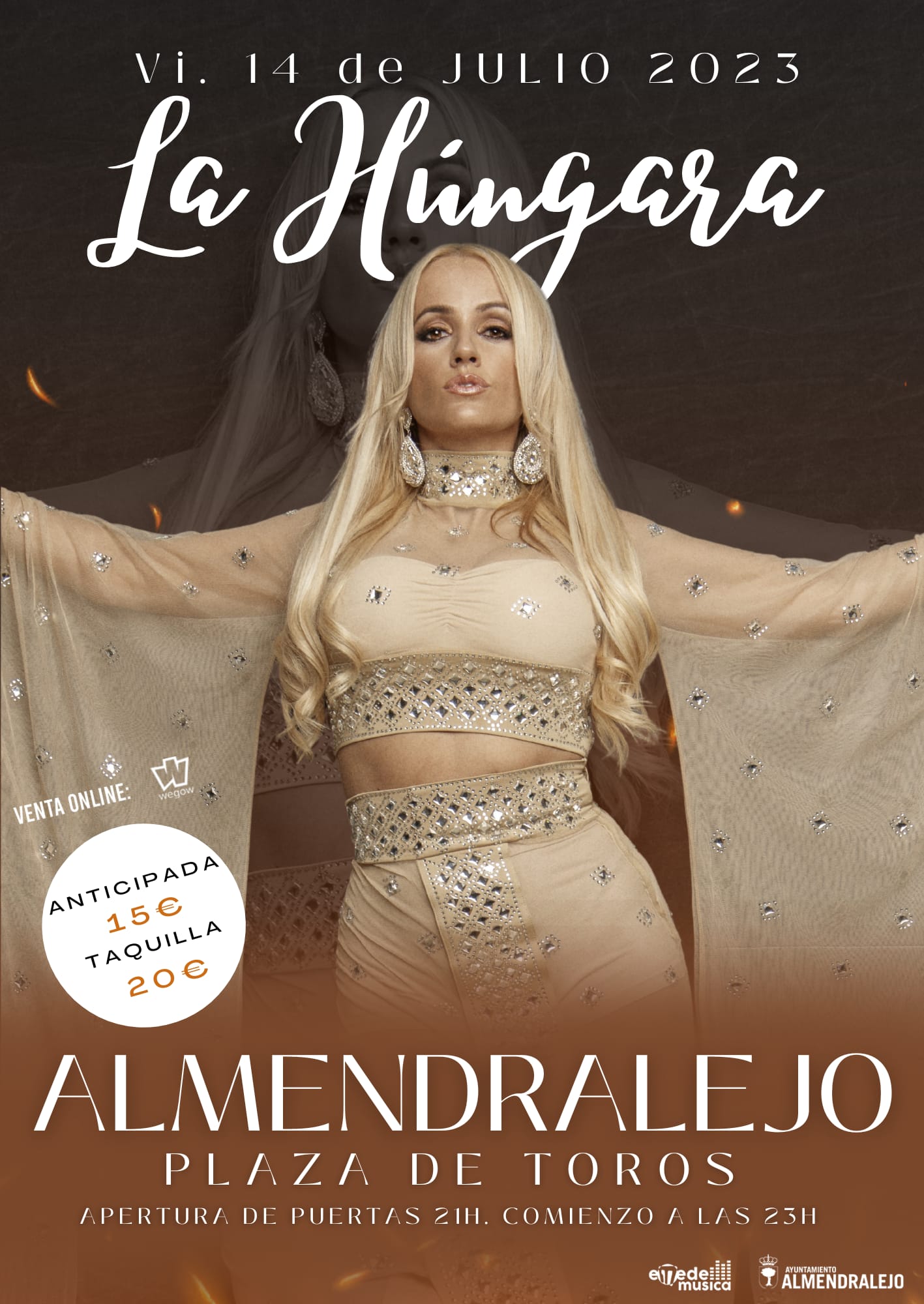 Fotografía promocional de Concierto de La Húngara en Almendralejo