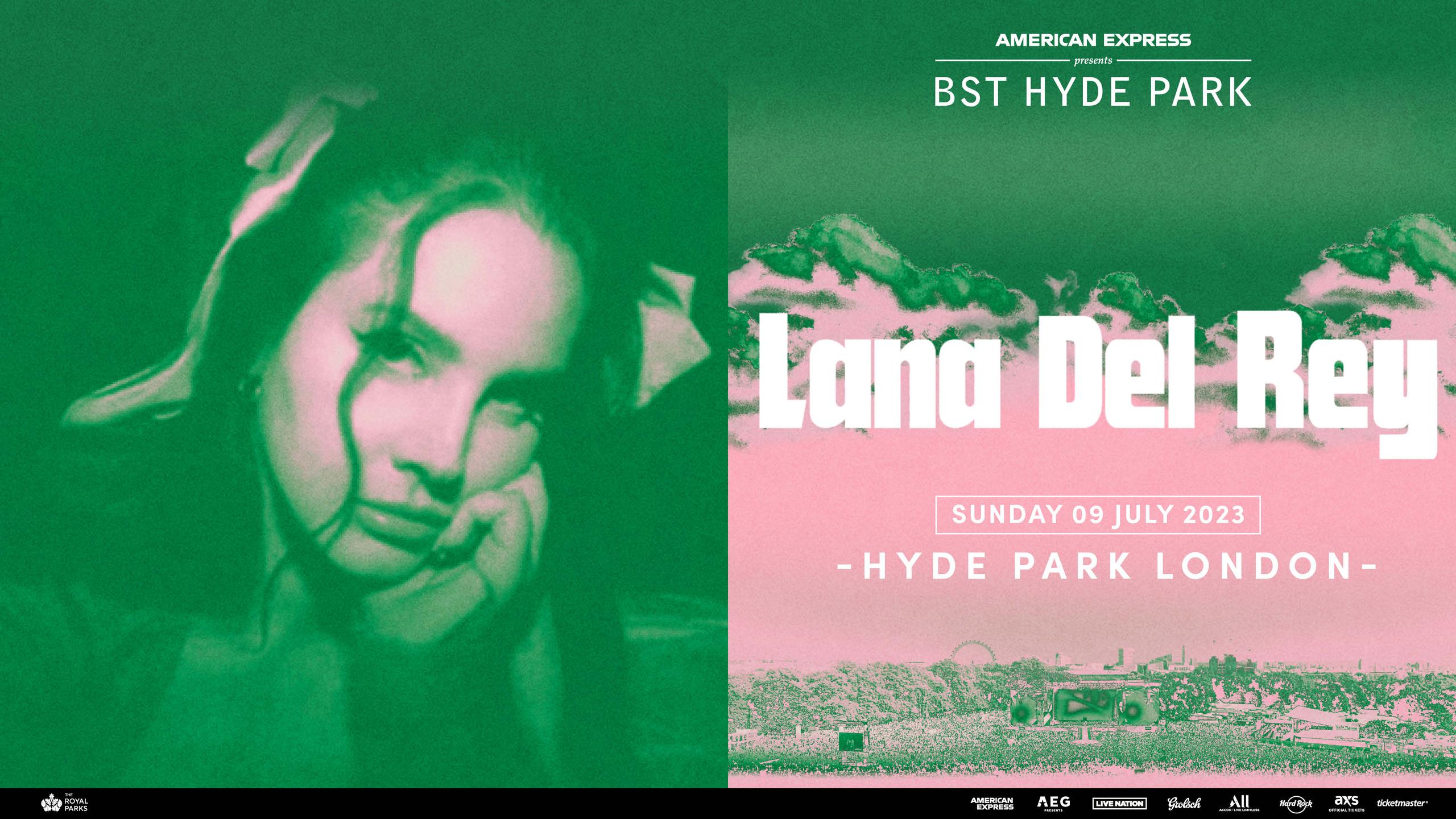 Lana del Rey concert tickets for Hyde Park, London Sunday, 9 July 2023