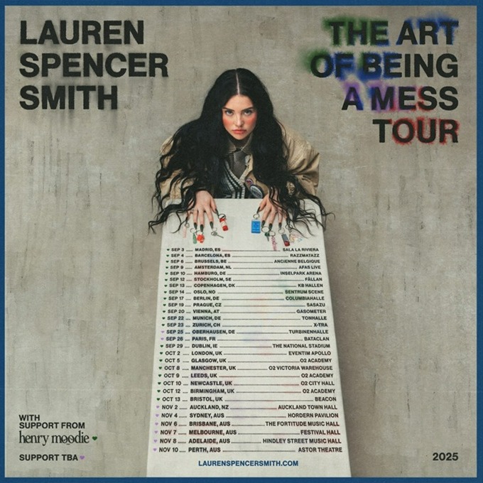 Photographie promotionnelle de Concierto de Lauren Spencer-Smith en Londres.