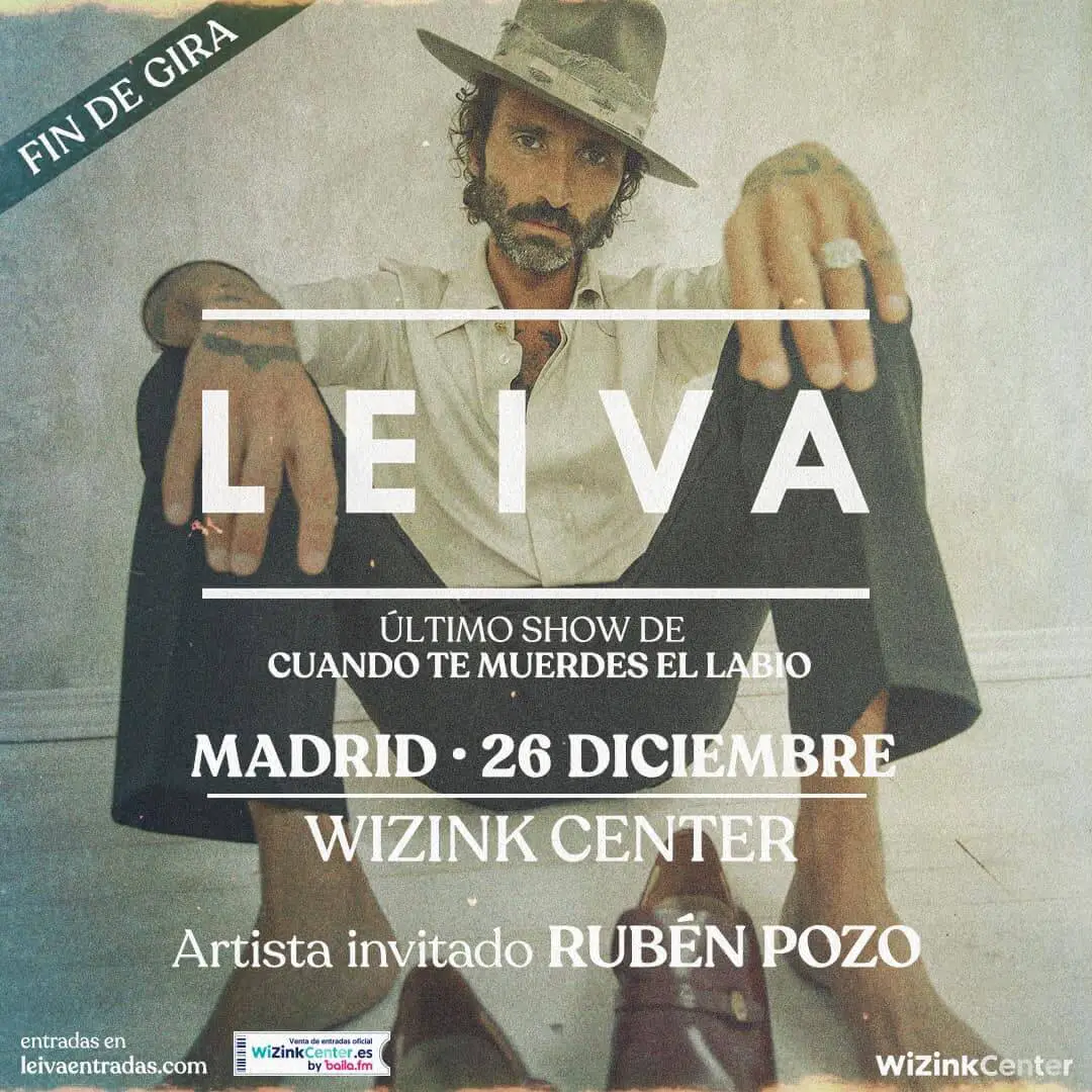Fotografía promocional de Concierto de Leiva en Madrid - Cuando Te Muerdes el Labio (Fin de Gira)