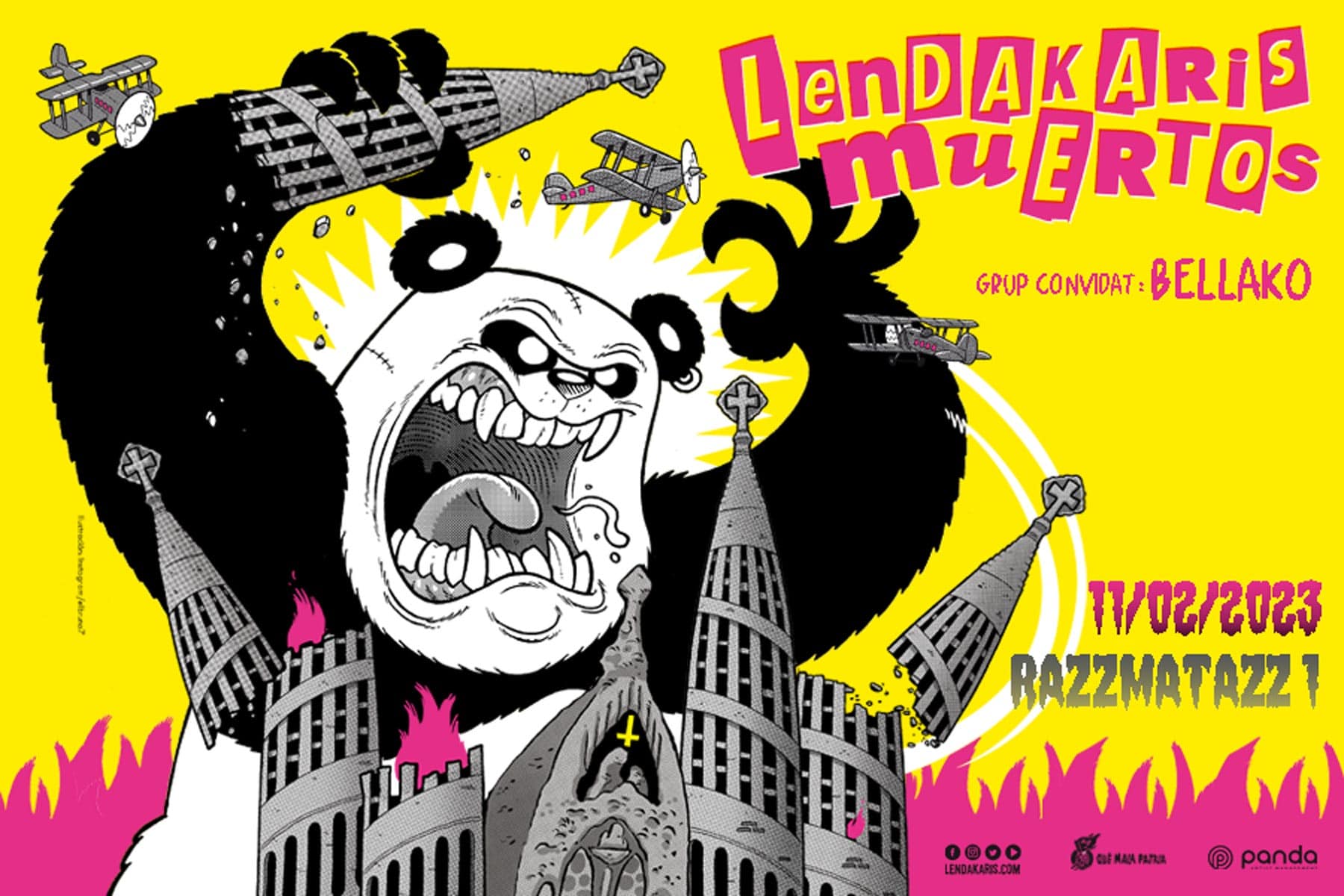 Fotografía promocional de Concierto de Lendakaris Muertos en Barcelona