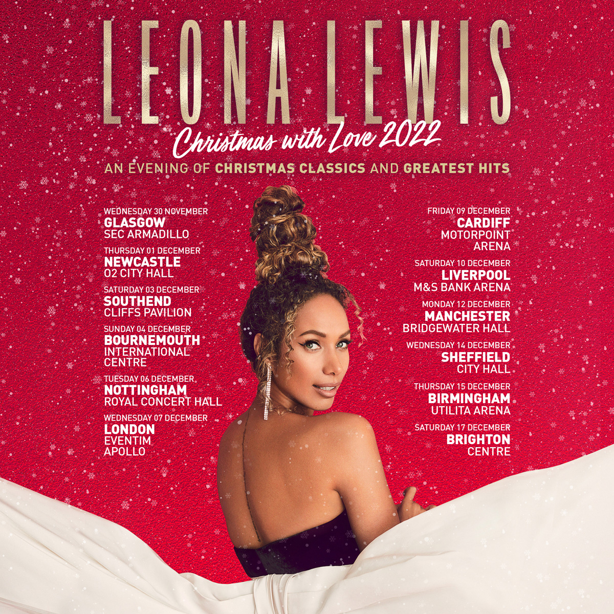 Fotografía promocional de Concierto de Leona Lewis en Londres | Christmas with Love 2023