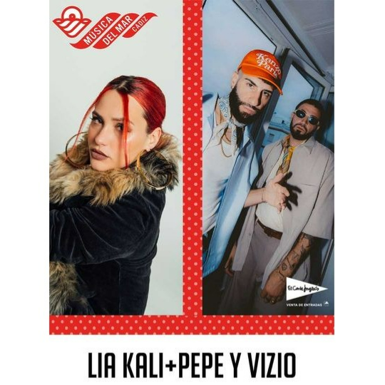Promotional photograph of Concierto de Lia Kali + Pepe y Vizio en Cádiz | Música del Mar 2025.
