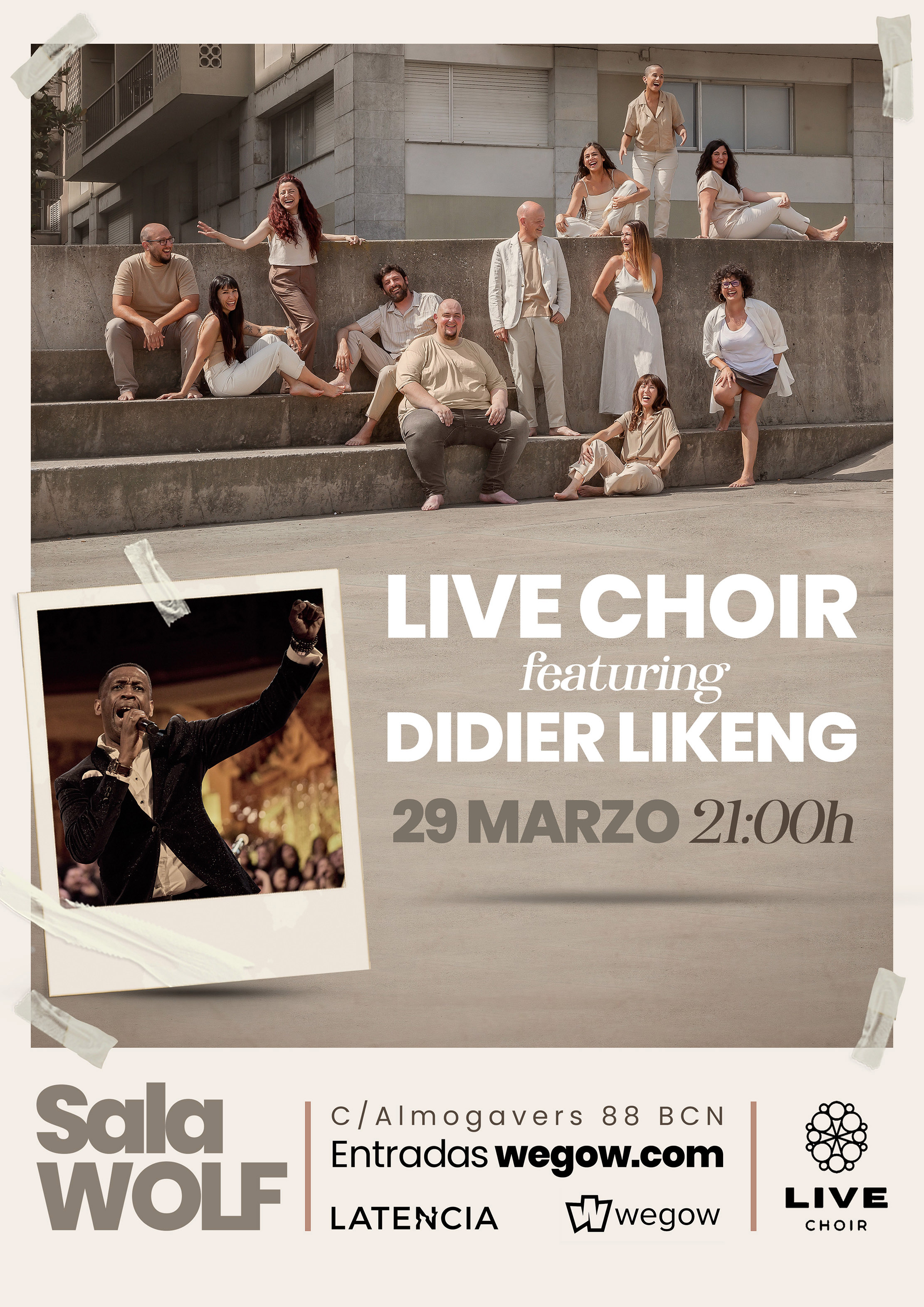 Promofoto von Concierto de Live Choir (invitado especial Didier Likeng).