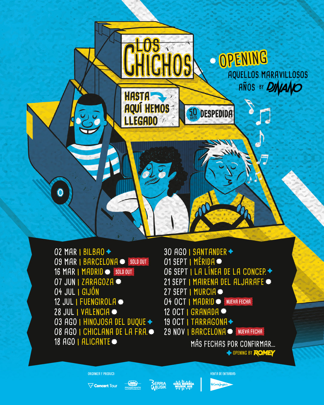 Fotografía promocional de Concierto de Los Chichos en Barcelona