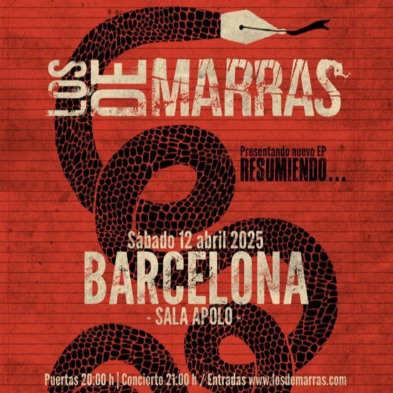 Fotografía promocional de Concierto de Los de Marras en Barcelona