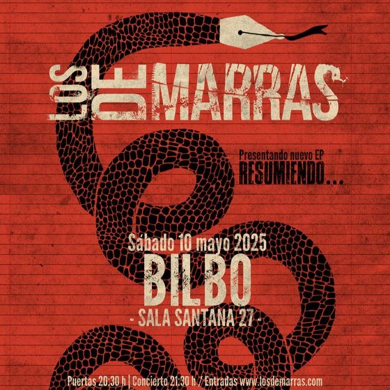 Fotografía promocional de Concierto de Los de Marras en Bilbo