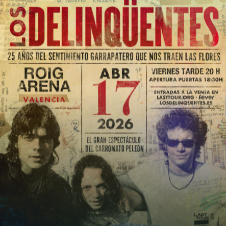 Fotografía promocional de Concierto de Los Delinqüentes en Valencia