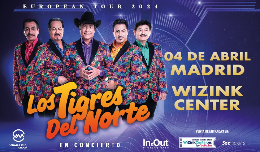 Fotografía promocional de Concierto de Los Tigres del Norte en Madrid