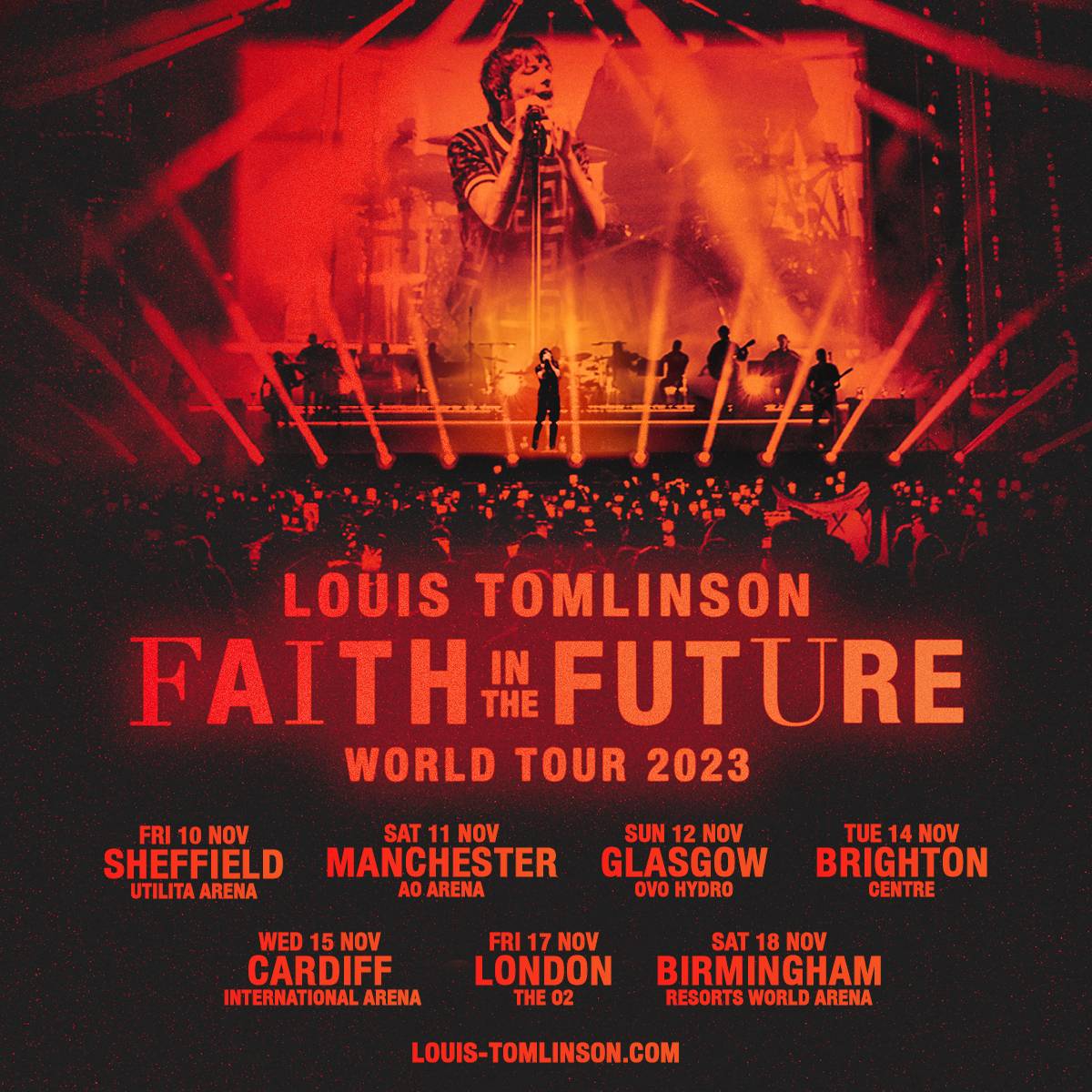 Promotional photograph of Concierto de Louis Tomlinson en Glasgow.