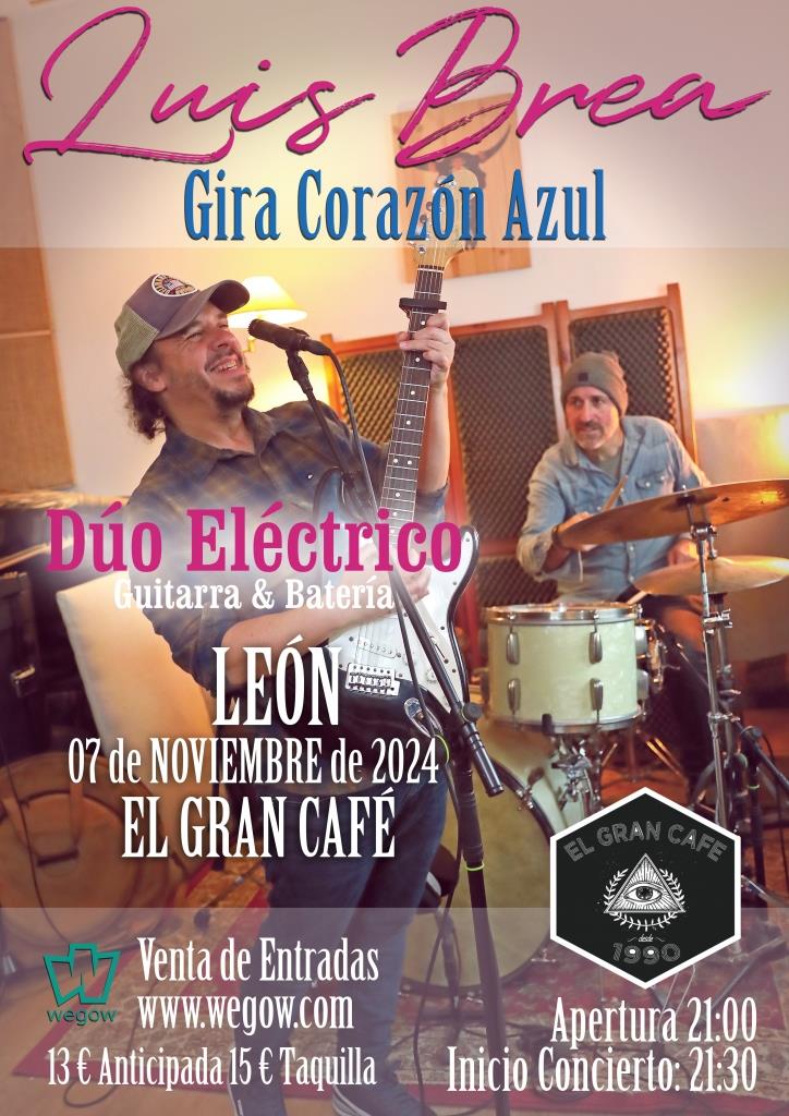 Fotografía promocional de Concierto de Luis Brea Dúo Eléctrico en León