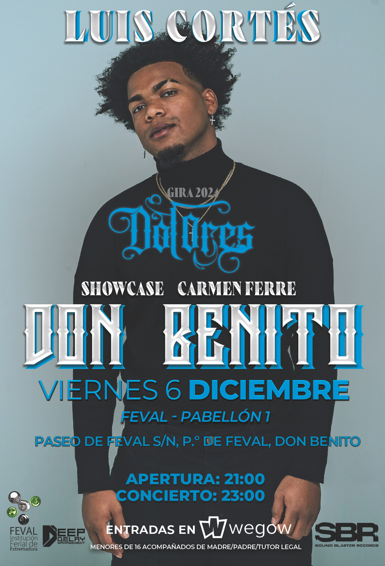 Fotografía promocional de Concierto de Luis Cortés en DON BENITO " FEVAL-Pabellón 1" 2024
