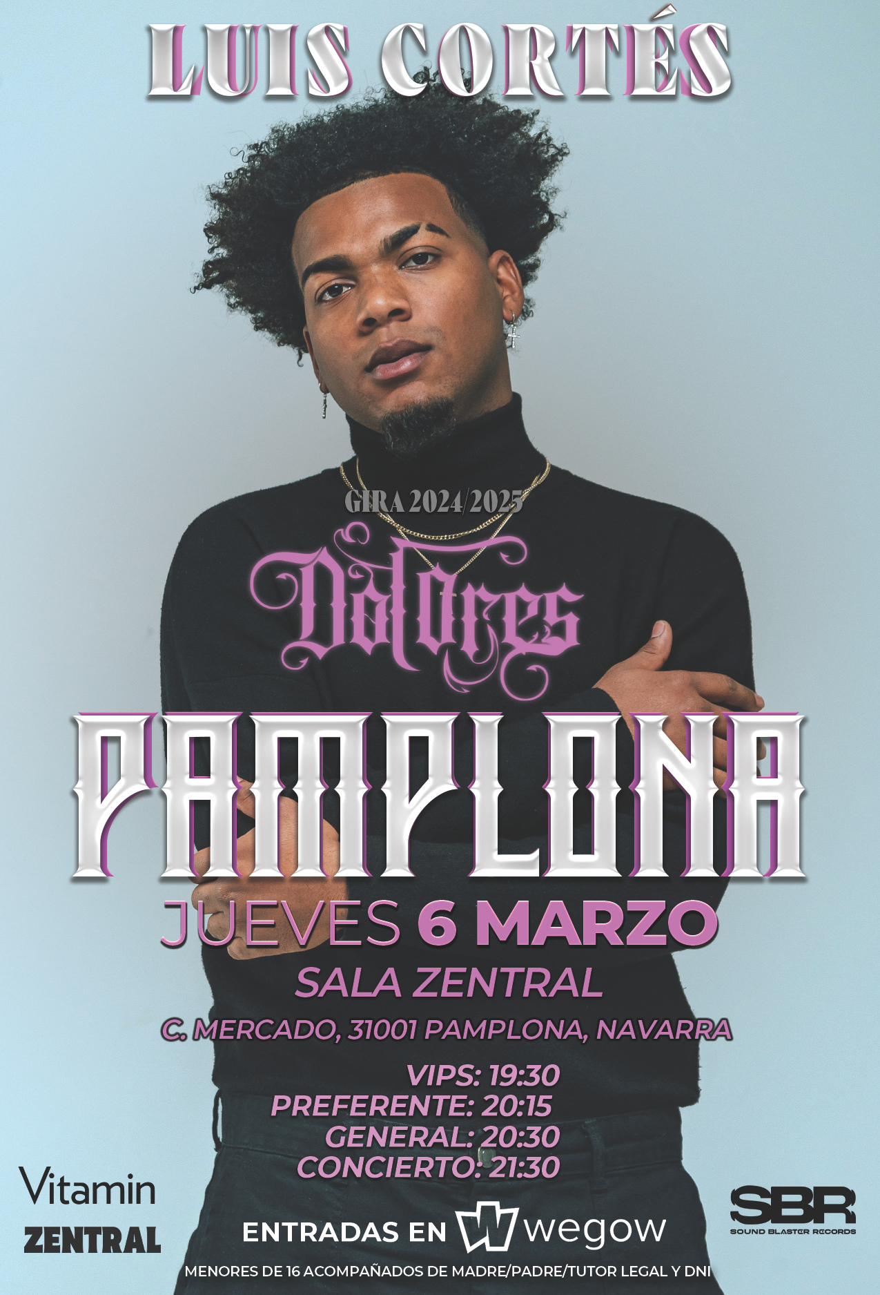 Fotografía promocional de Concierto de Luis Cortés en PAMPLONA "Sala Zentral Pamplona" 2025