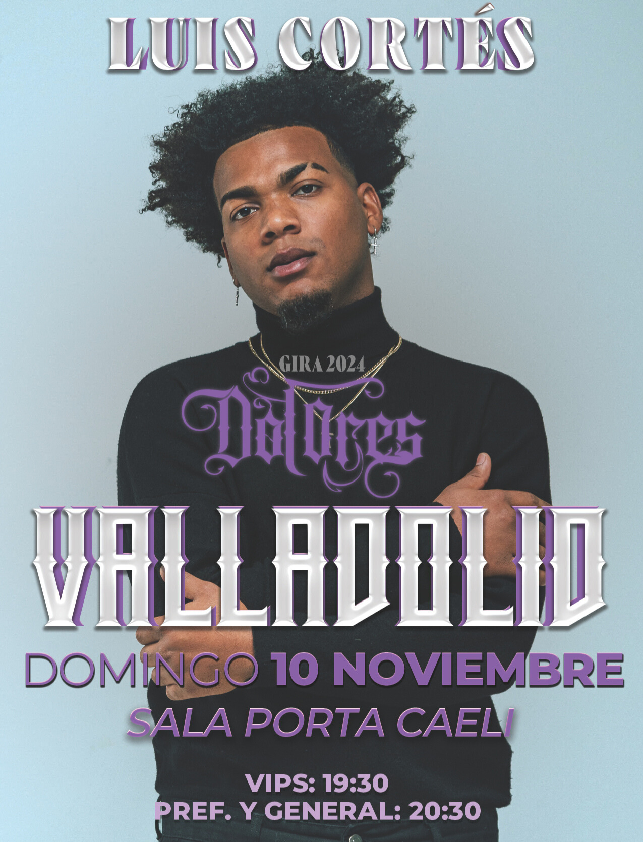 Fotografía promocional de Concierto de Luis Cortes en Valladolid "SALA PORTA CAELI" 2024