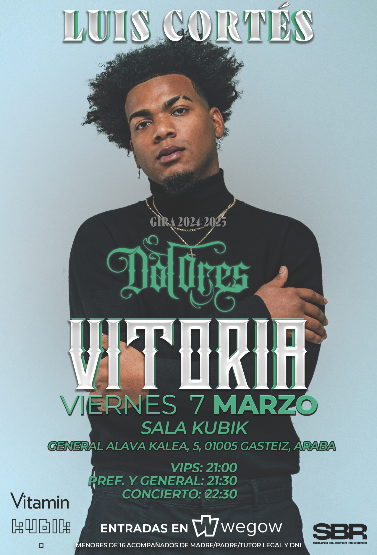 Fotografía promocional de Concierto de Luis Cortés en VITORIA "Kubik Vitoria" 2025