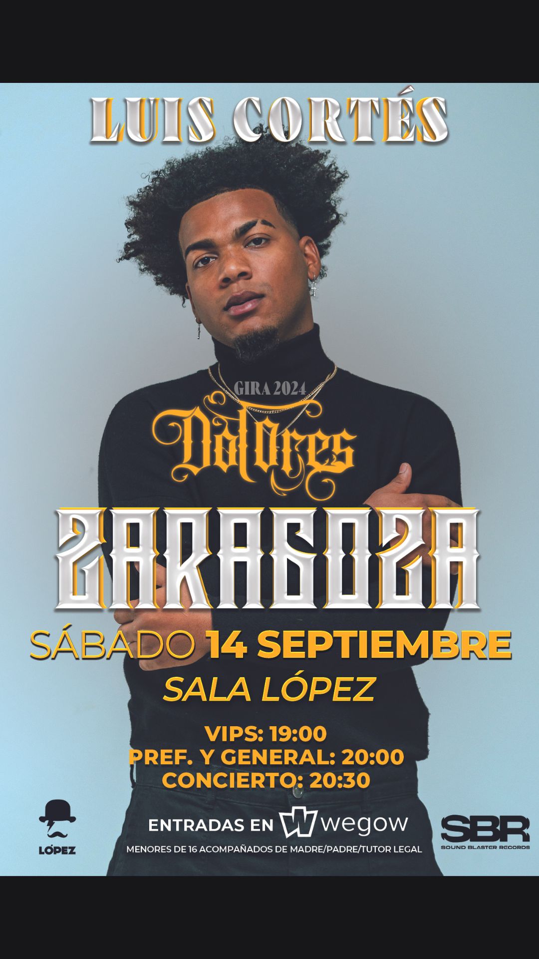 Fotografia promocional de Concierto de Luis Cortes en ZARAGOZA "SALA LOPEZ" 2024.