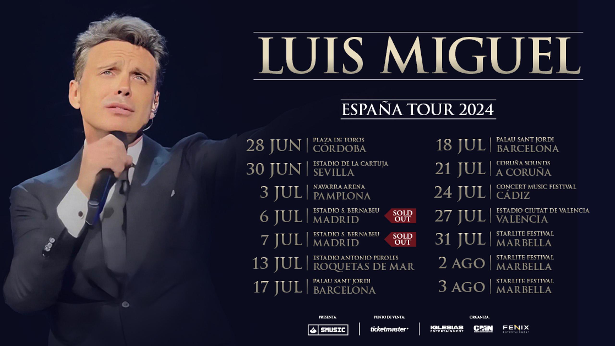 Tickets für Luis Miguel in Barcelona | Wegow