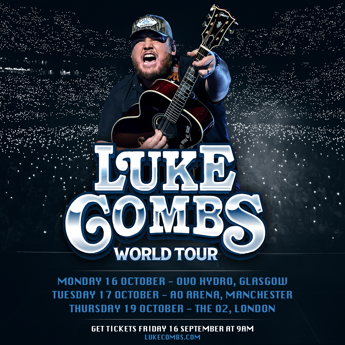 Fotografía promocional de Concierto de Luke Combs en Belfast