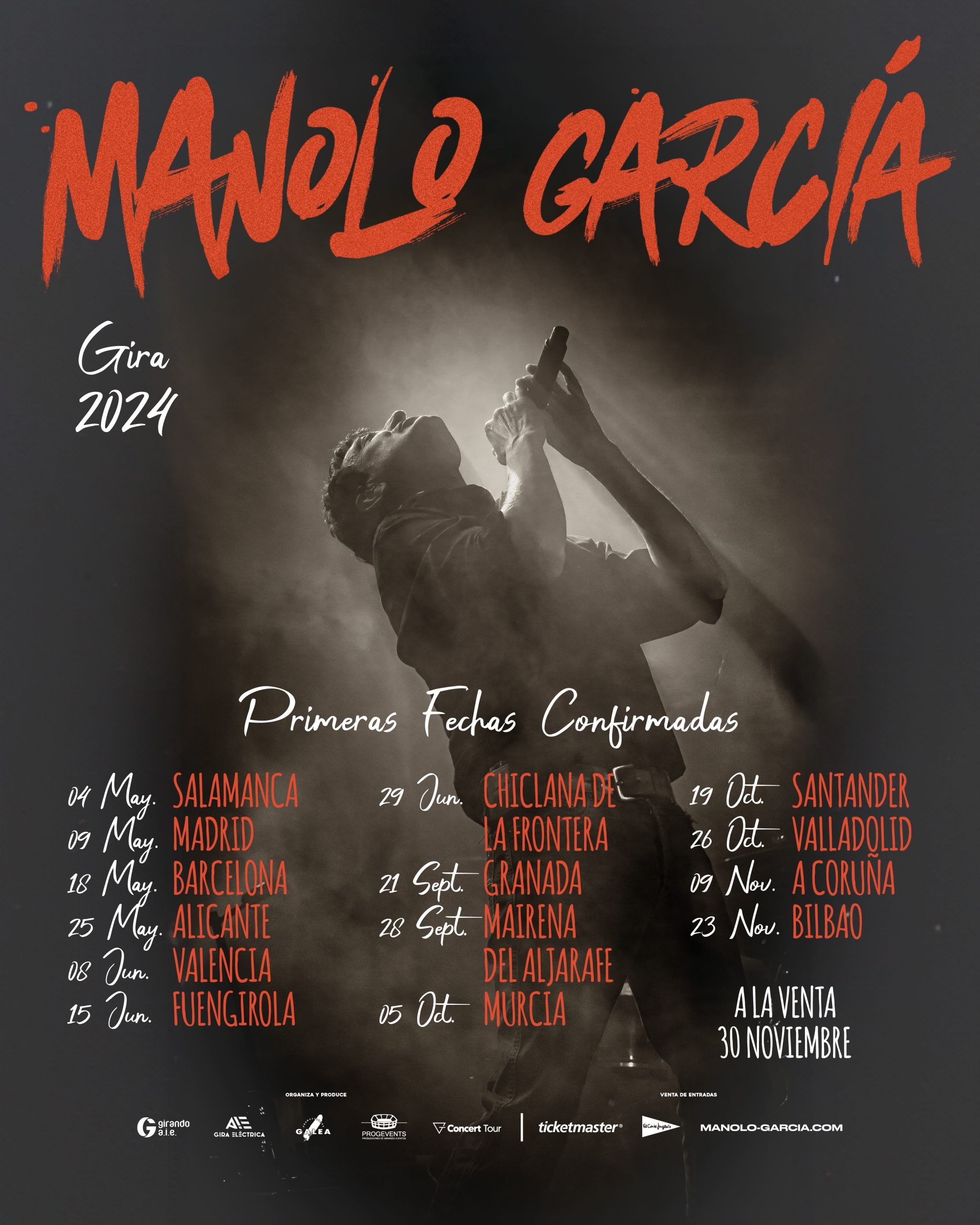 Fotografía promocional de Concierto de Manolo García en Alicante