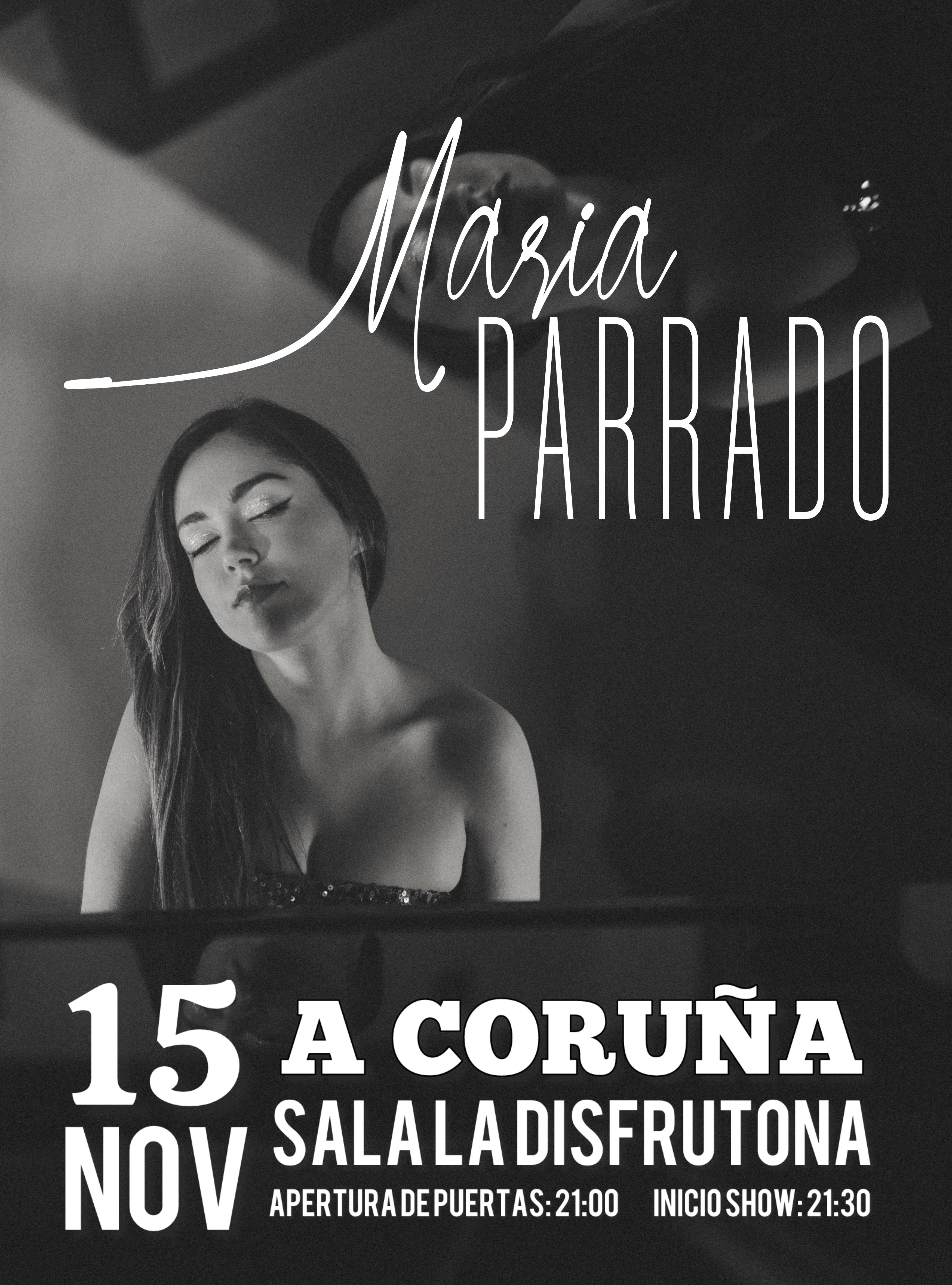 Fotografía promocional de Concierto de María Parrado en A Coruña