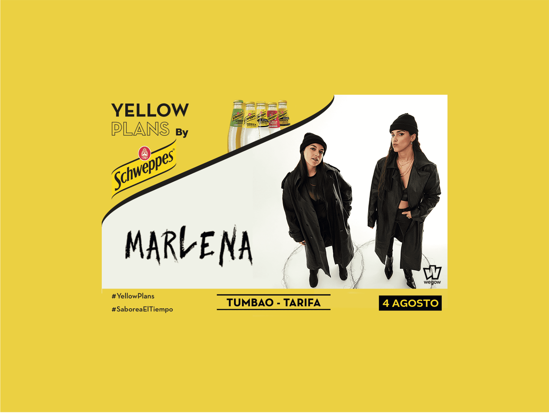 Fotografía promocional de Concierto de Marlena en Yellow Plans by Schweppes