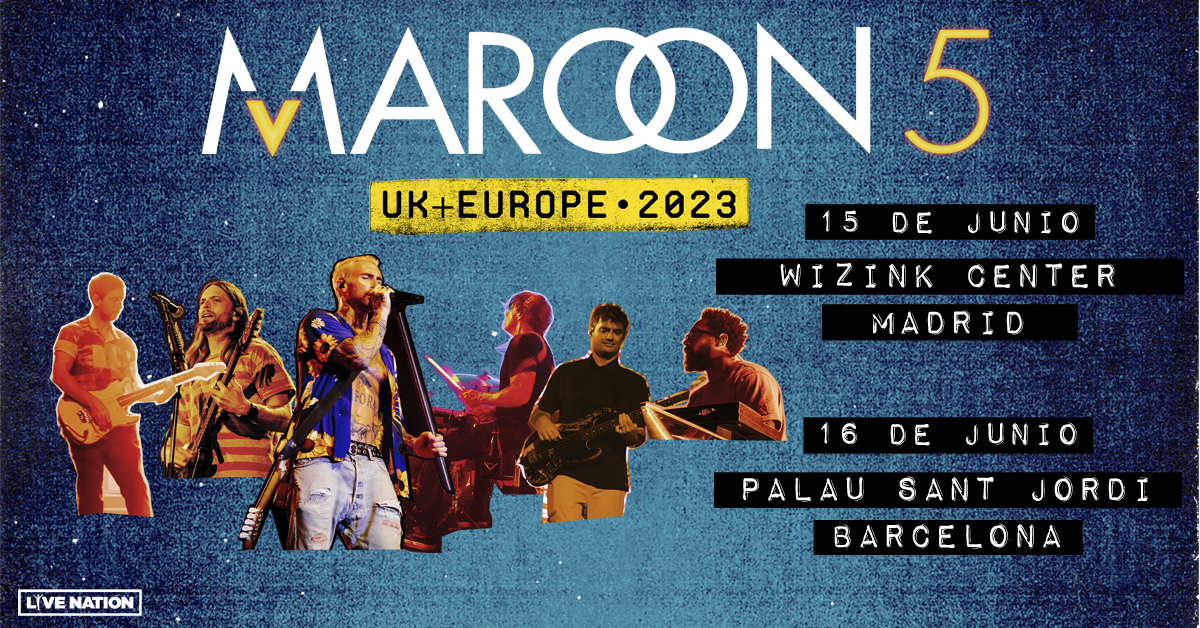 Fotografía promocional de Concierto de Maroon 5 en Barcelona | UK + Europe 2023