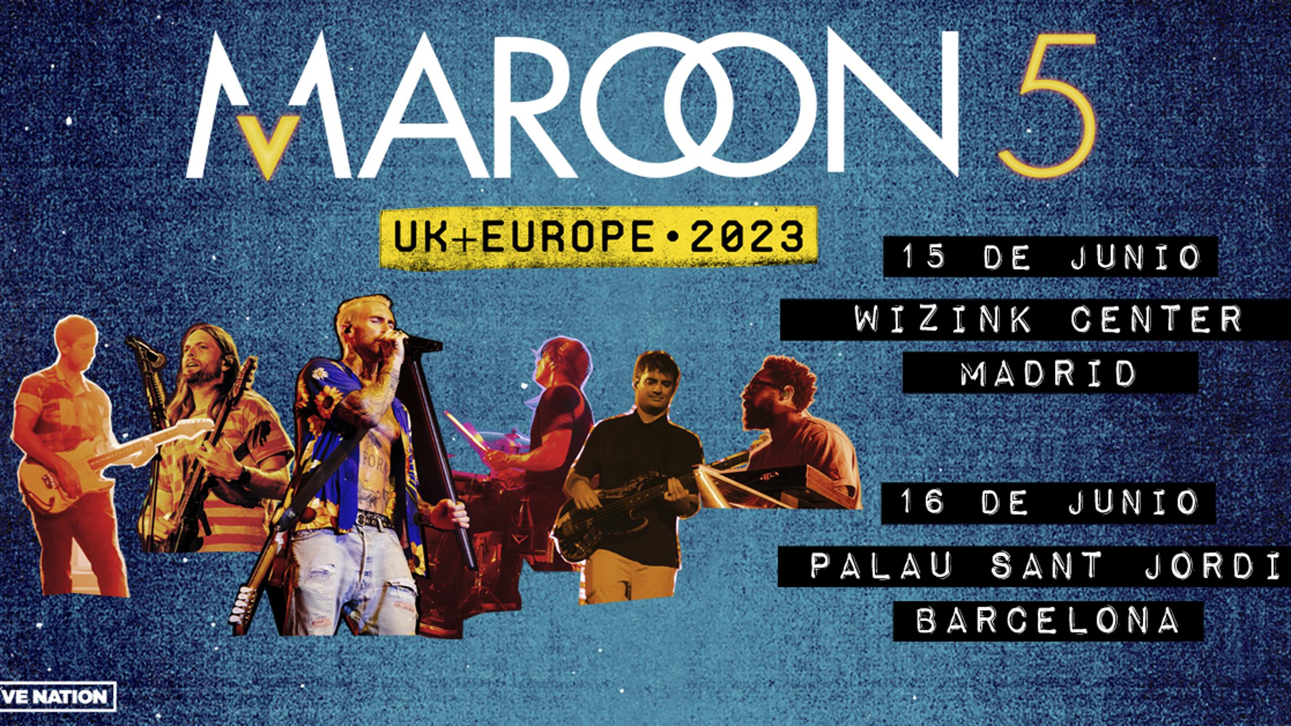 Entradas De Conciertos De Maroon 5 En Wizink Center Madrid Jueves 15 Junio 2023 Wegow España