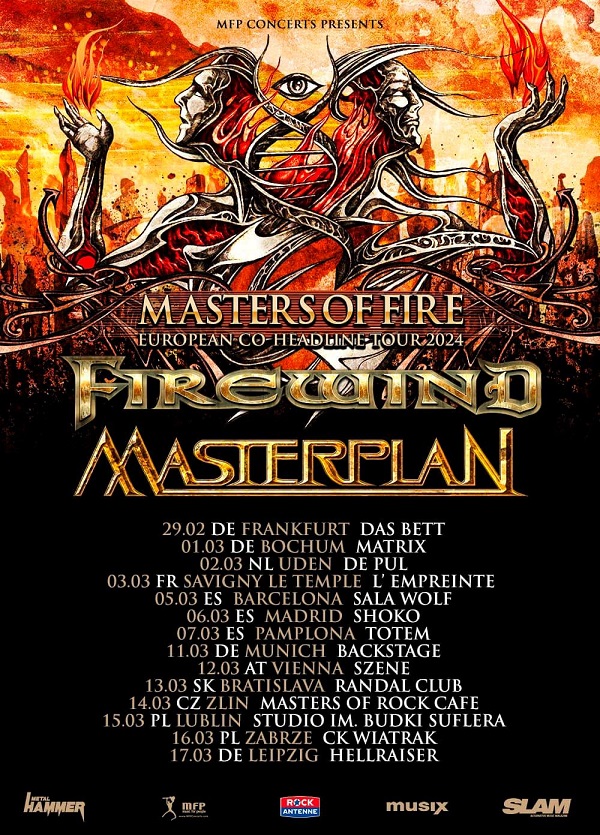 Promofoto von Concierto de Masterplan + Firewind en Bochum.