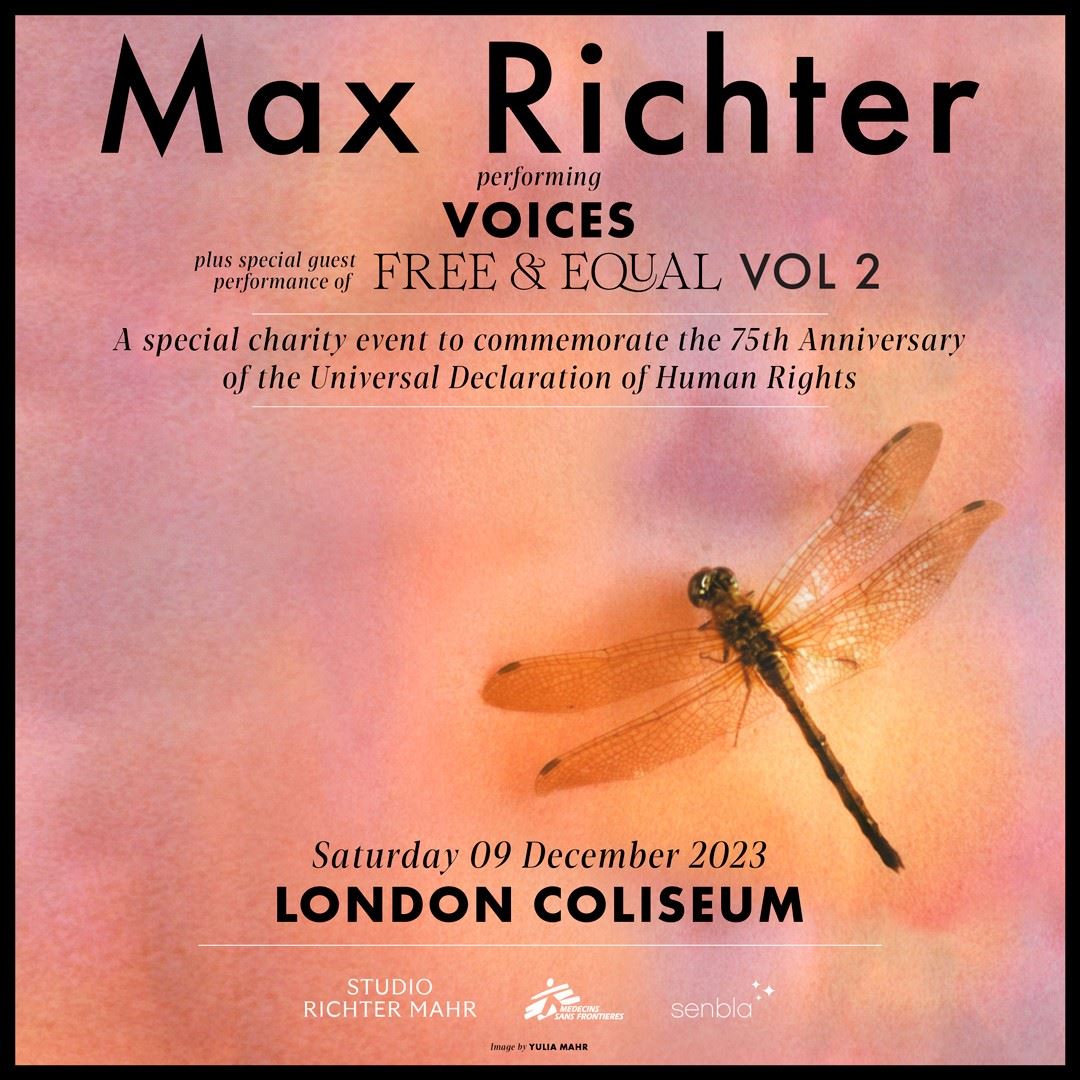 Promotional photograph of Concierto de Max Richter en Londres.