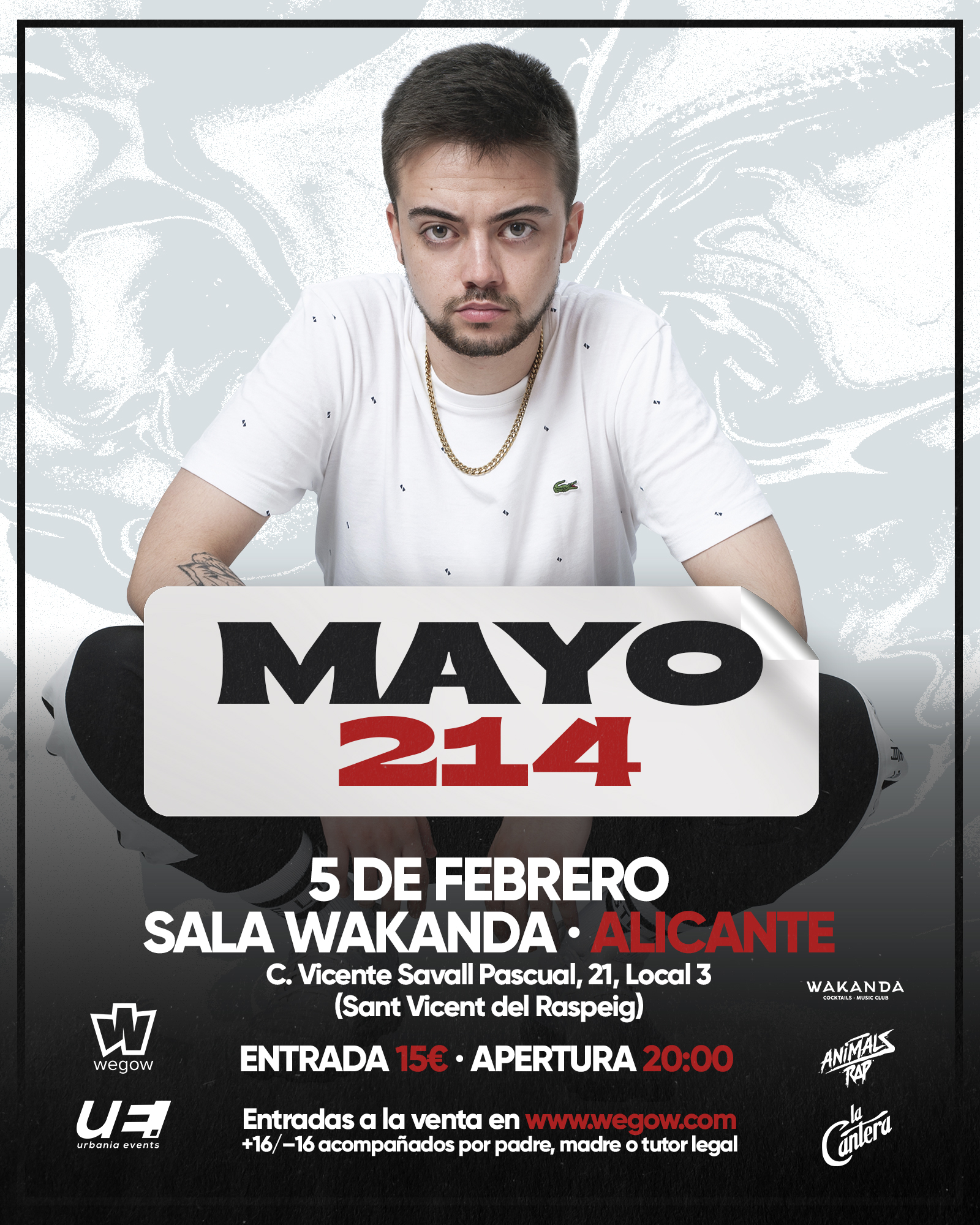 Fotografía promocional de Concierto de Mayo 214 en Alicante