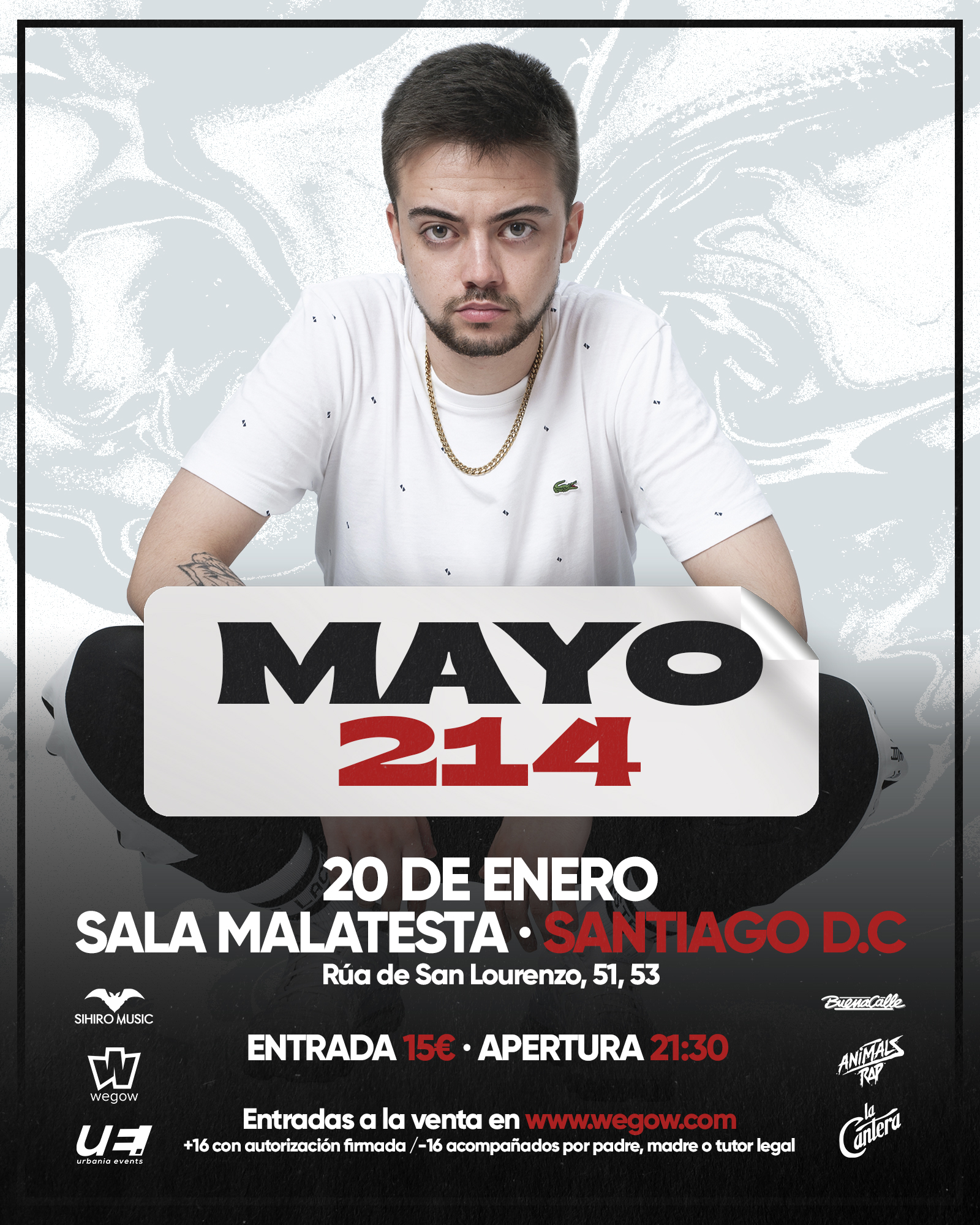 Fotografía promocional de Concierto de Mayo 214 en Santiago de Compostela
