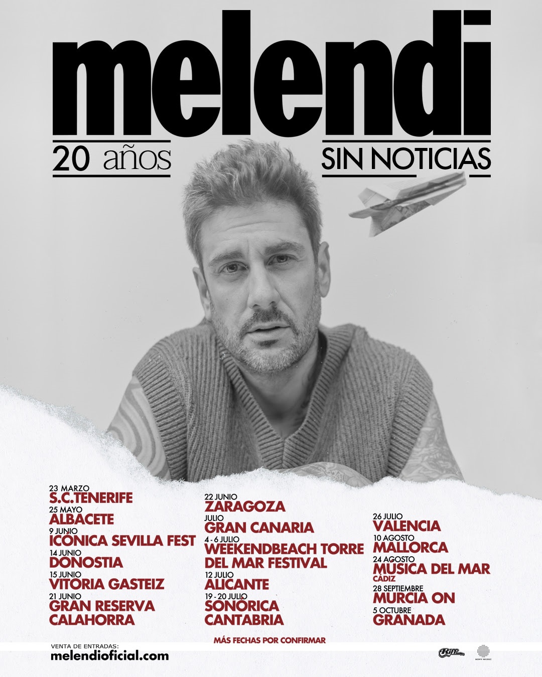 Fotografía promocional de Concierto de Melendi en Tenerife
