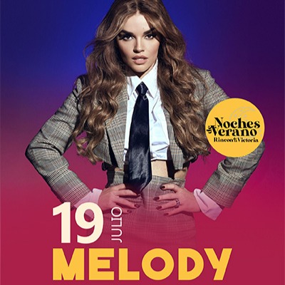 Fotografía promocional de Concierto de Melody en Málaga | Noches de Verano Rincón de la Victoria 2025