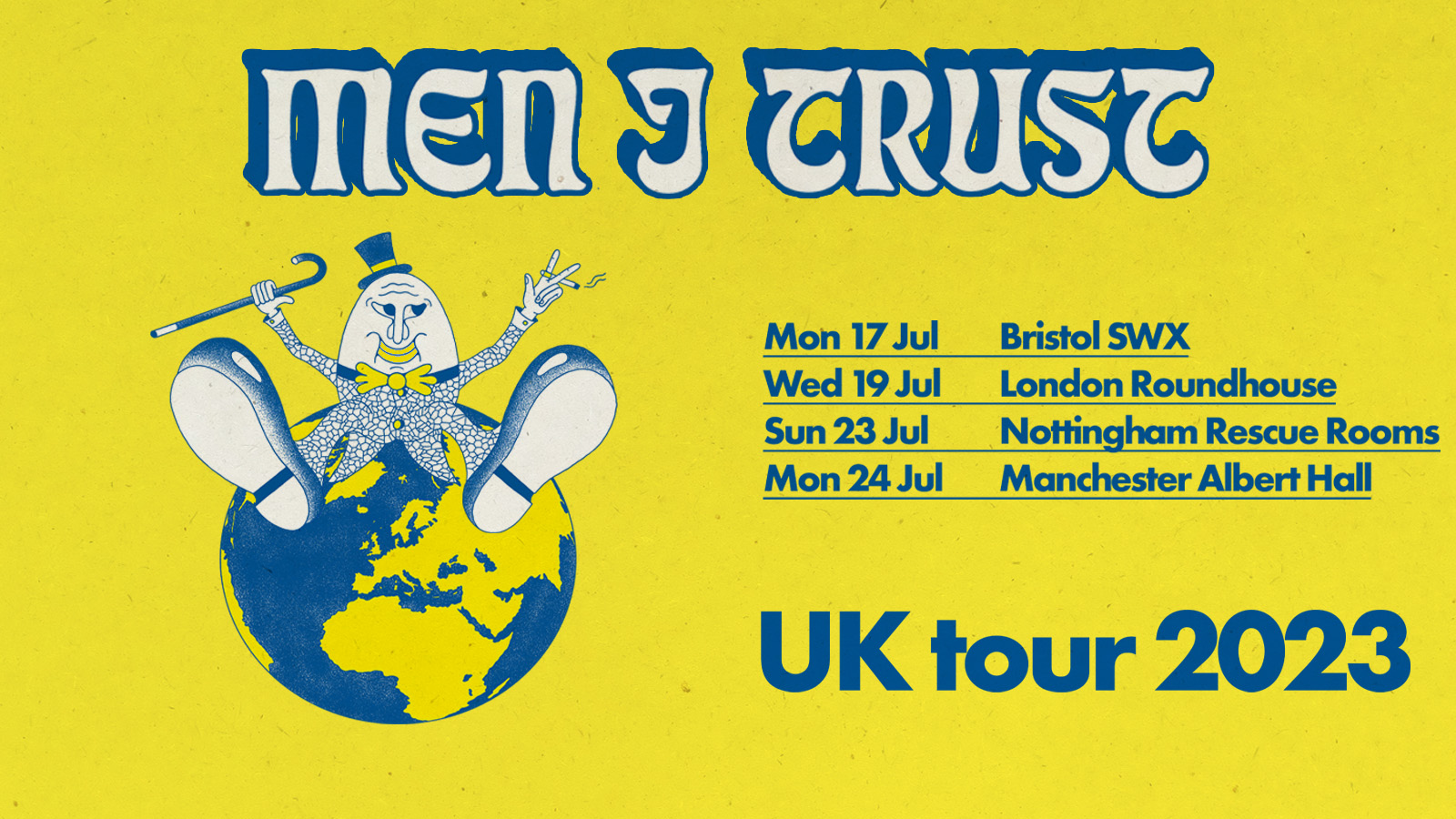 Fotografía promocional de Concierto de Men I Trust en Manchester