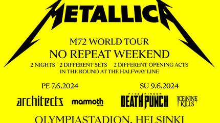 Metallica concert in Helsinki (7 - 9 Jun) | M72 World Tour