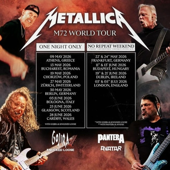 Fotografía promocional de Concierto de Metallica + Gojira + Knocked Loose en Berlín