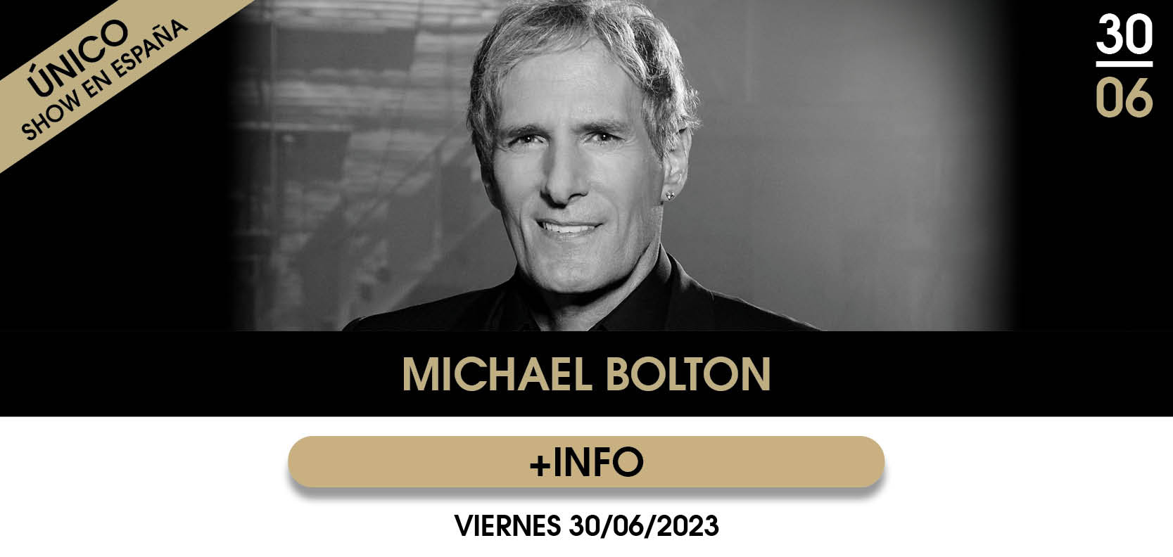 Fotografía promocional de Concierto de Michael Bolton en Marbella | Starlite Catalana Occidente 2023