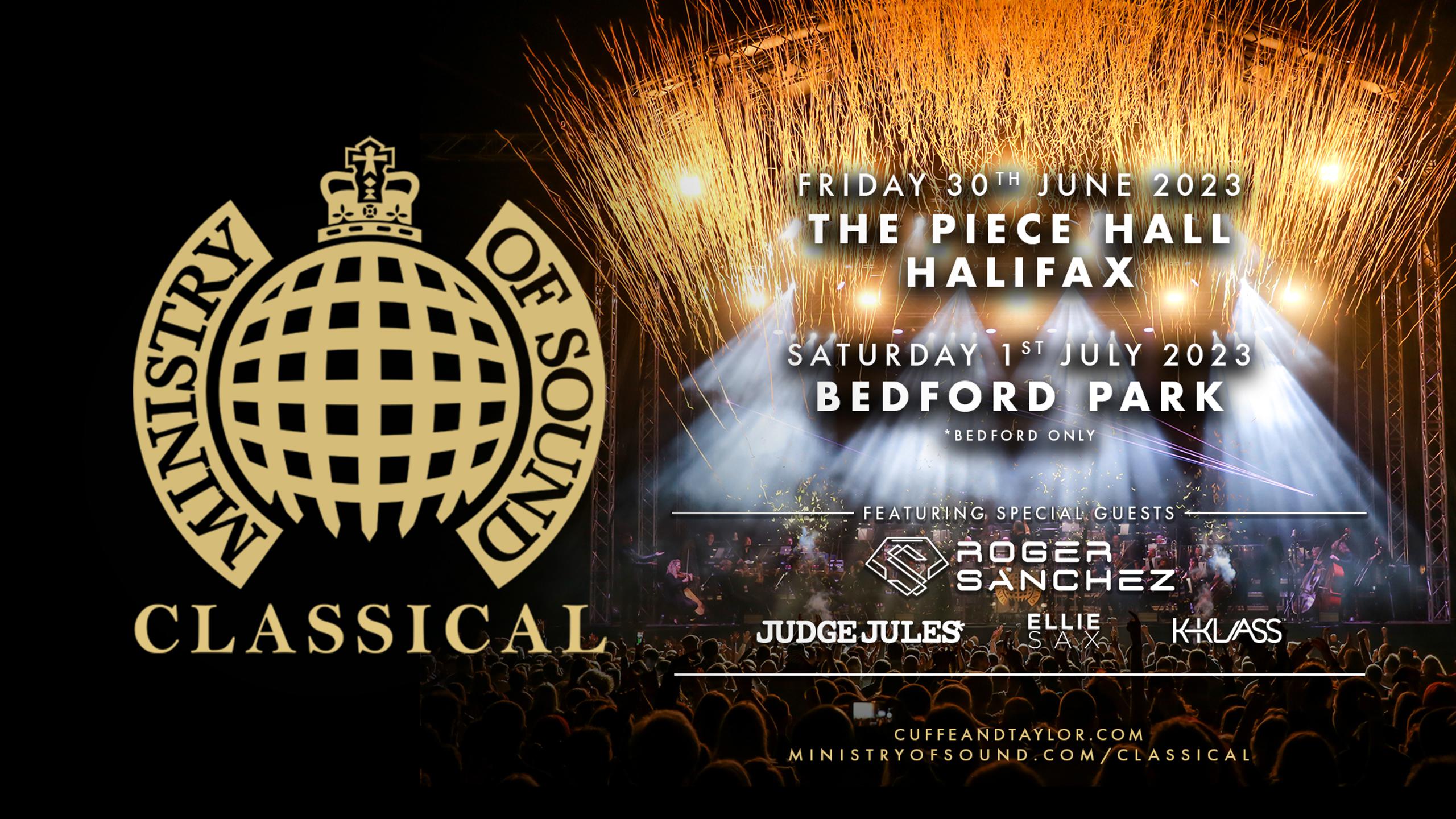 Ministry of Sound Classical concert tickets for Bedford Park, Bedford