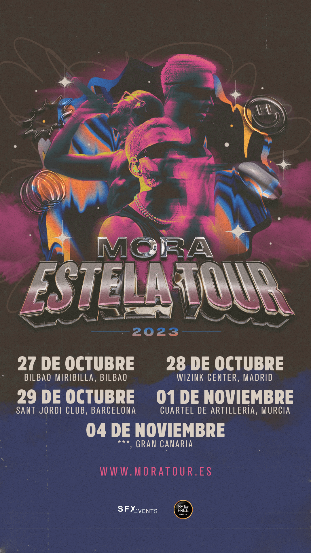 Fotografía promocional de Concierto de Mora en Murcia | Estela Tour