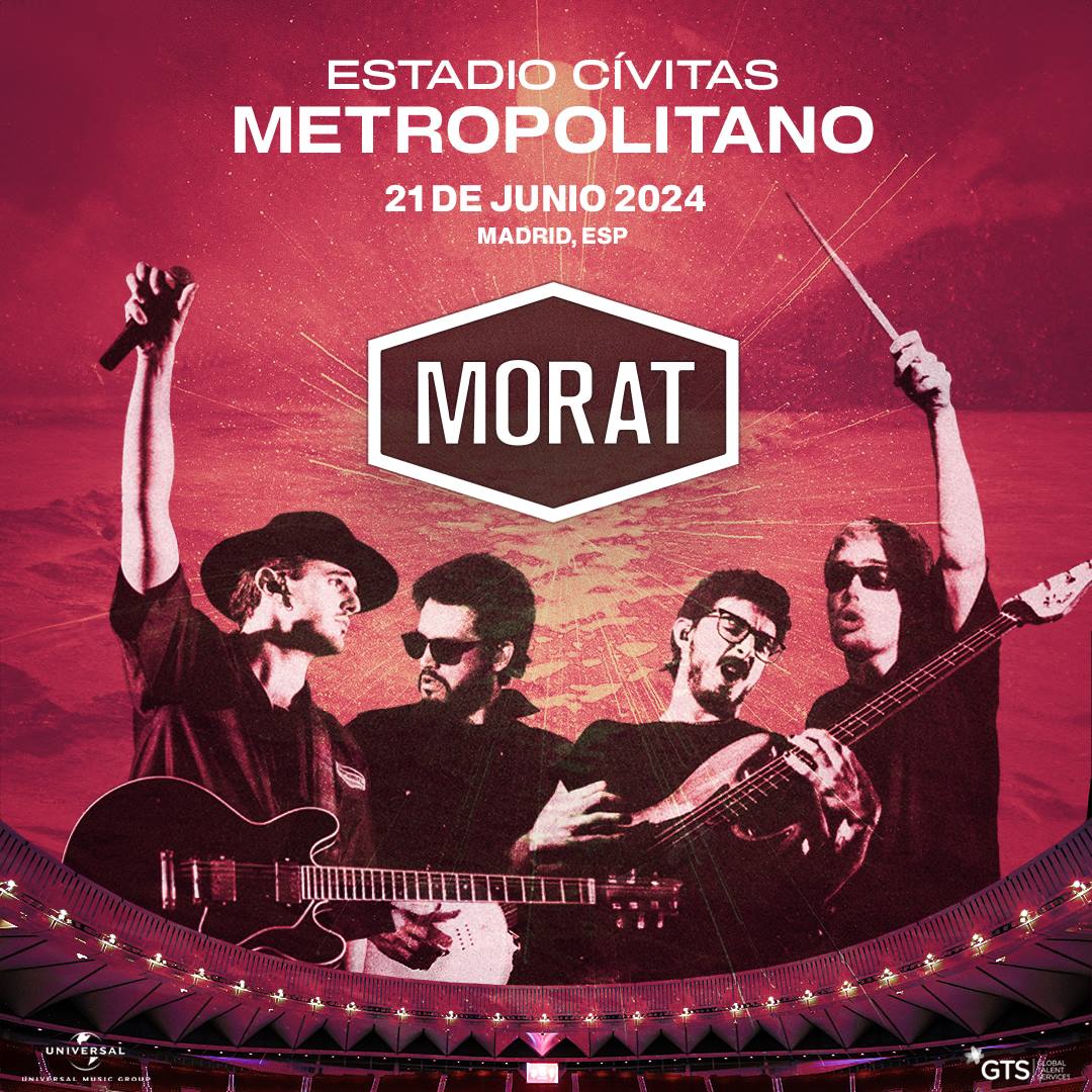 Fotografia promocional de Concierto de Morat en Madrid.