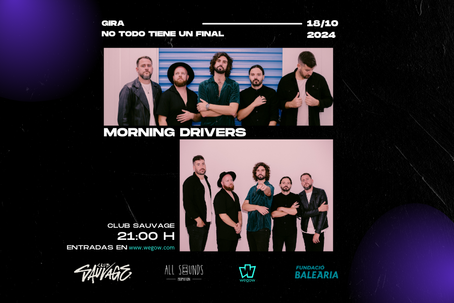 Fotografía promocional de Concierto de Morning Drivers en Barcelona