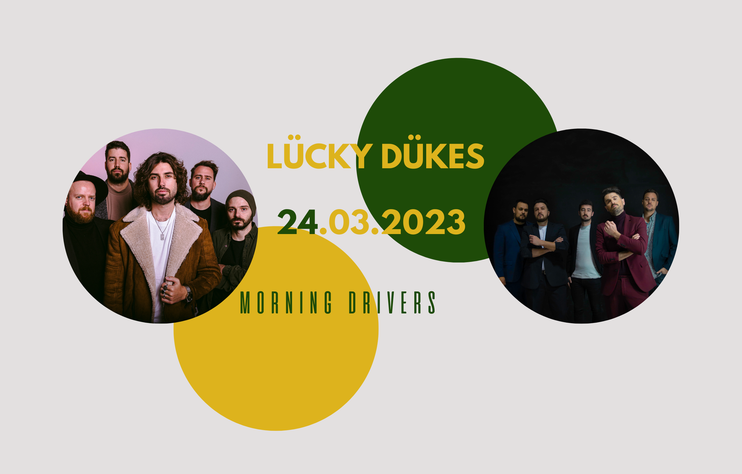Promofoto von Concierto de Morning Drivers y Lücky Dückes en Madrid.